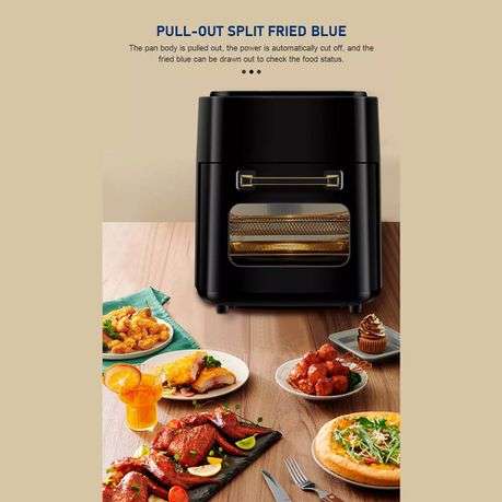 15 Liter Air Fryer - Multi-cooker - Large Capacity - Black
