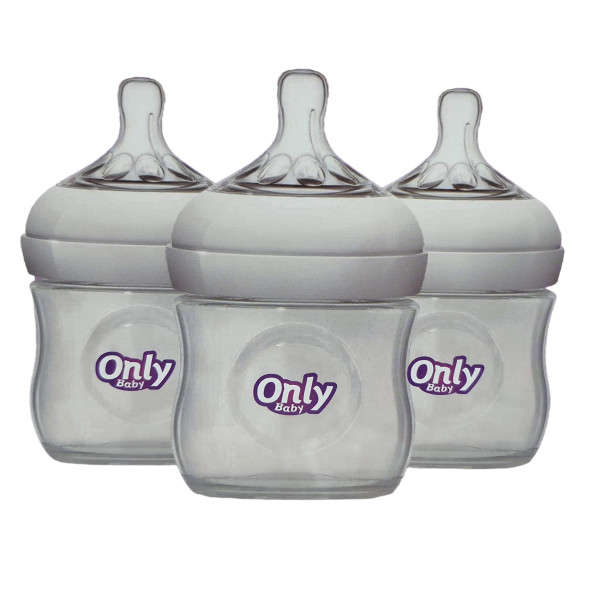 Only Baby Feeding Bottle 125ml - 3 Pack