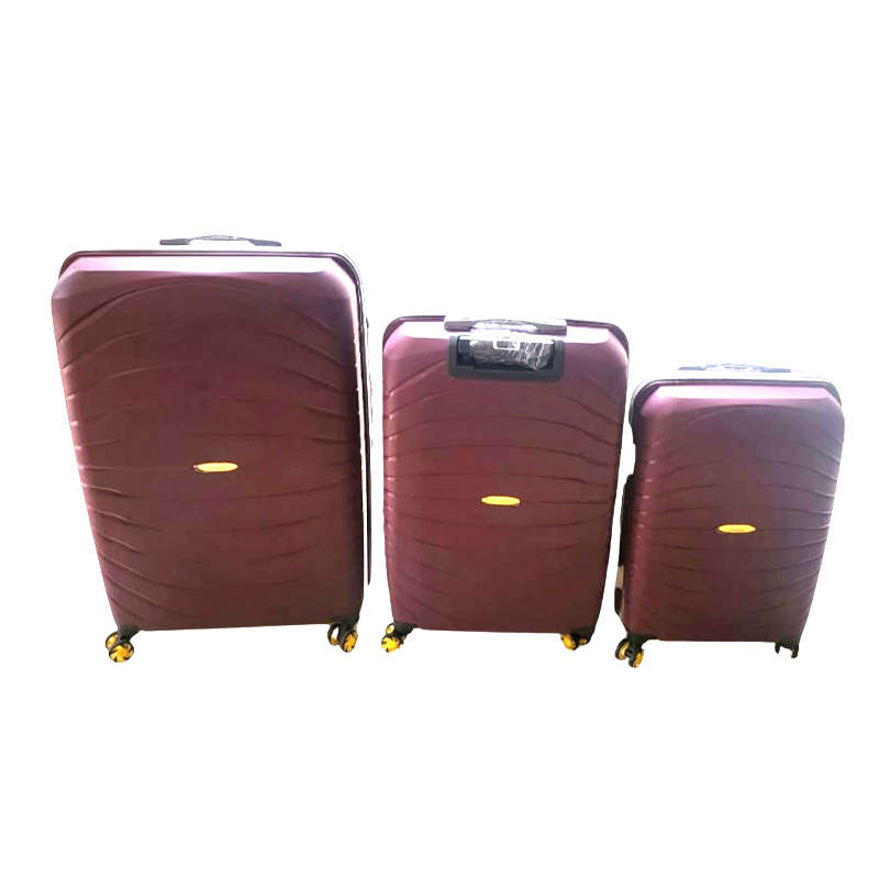 3 Piece Premium Luggage Set - Burgundy