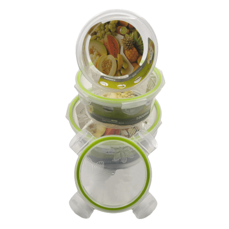 Airtight Clip Seal Nesting Containers Set of 3 - Round