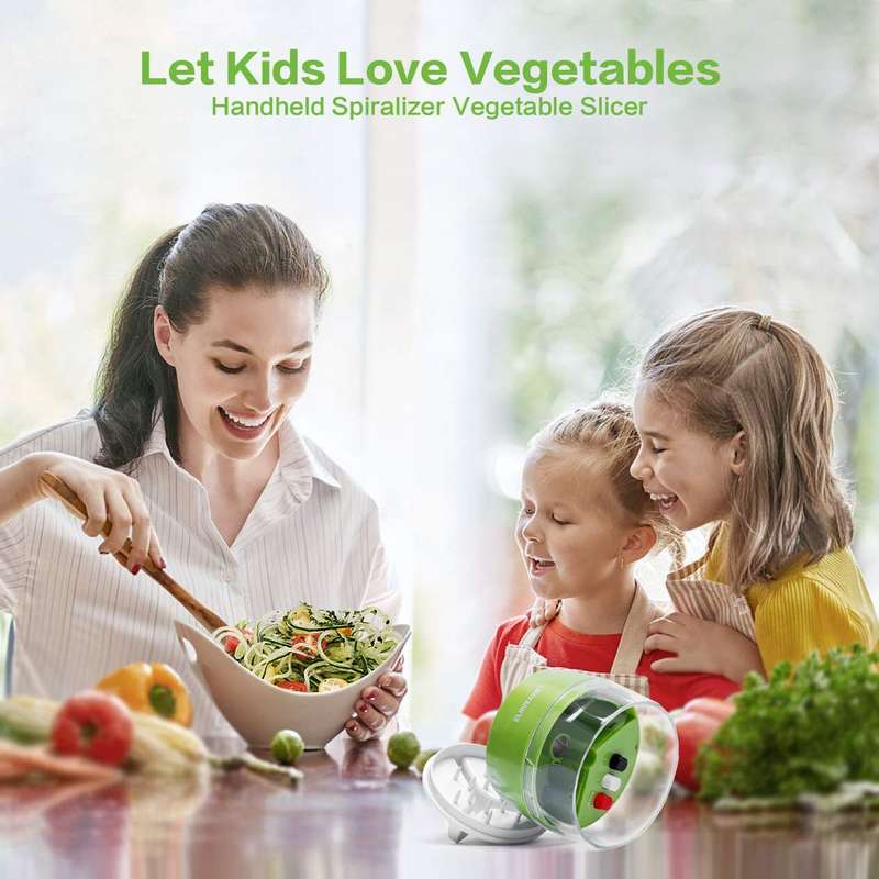 4-in-1 Handheld Vegetable Spiral Slicer