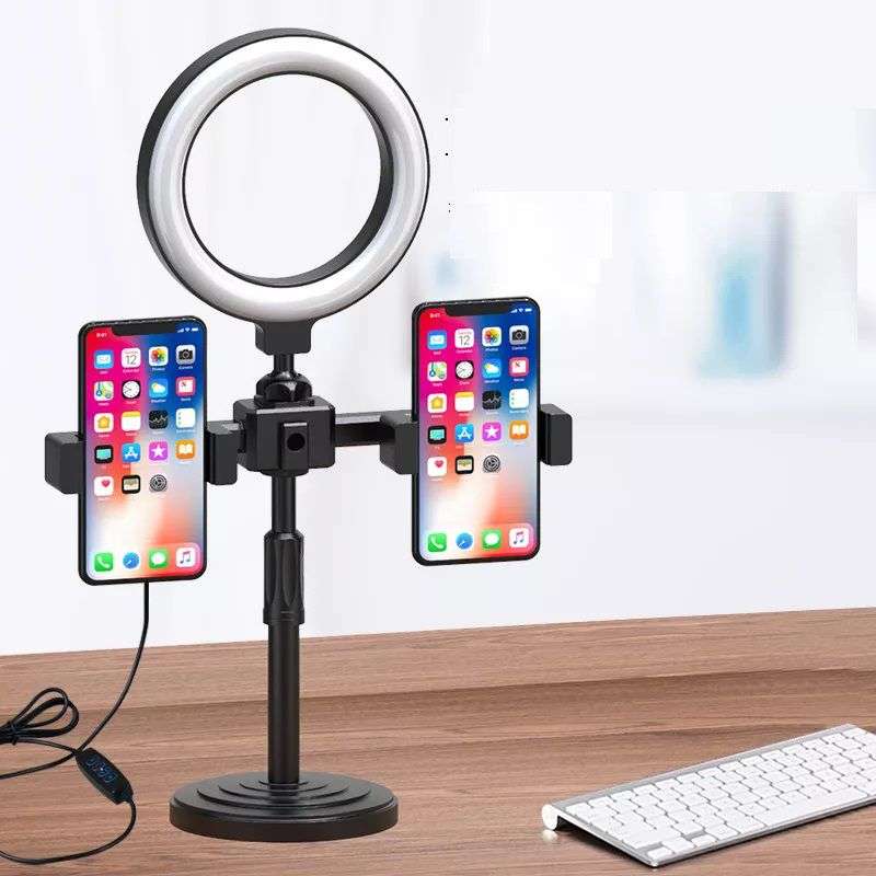 Professional Livestream 3Mode 15cm LED Ring Light & Stand