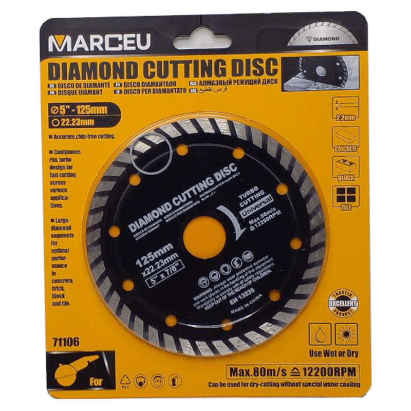 Diamond Cutting Disc 125mm Marceu