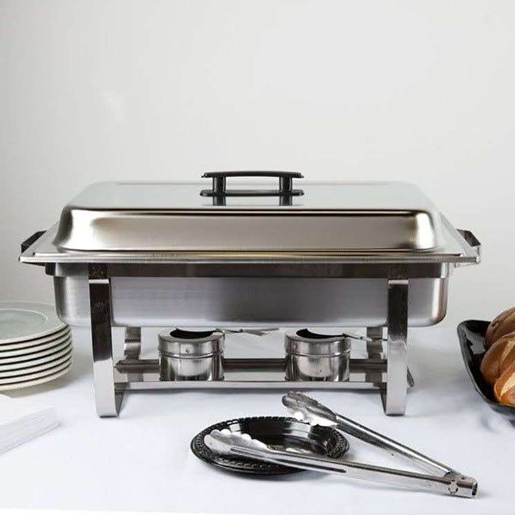 Stainless Steel 10 Liter Double Tray Chafing Dish Food Warmer