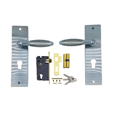Cylinder Door Lock Set with Modern Round Handles