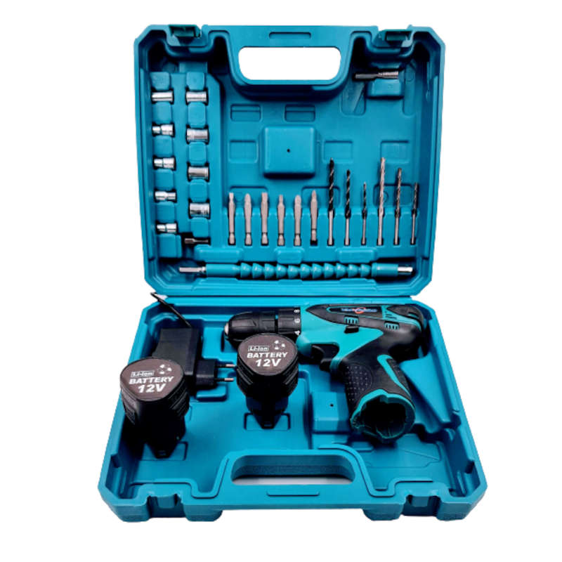 Cordless Rechargeable Lithium-Ion Drill and Screwdriver Set 18V