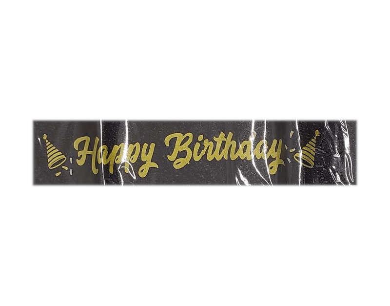 Happy Birthday Glitter Sash