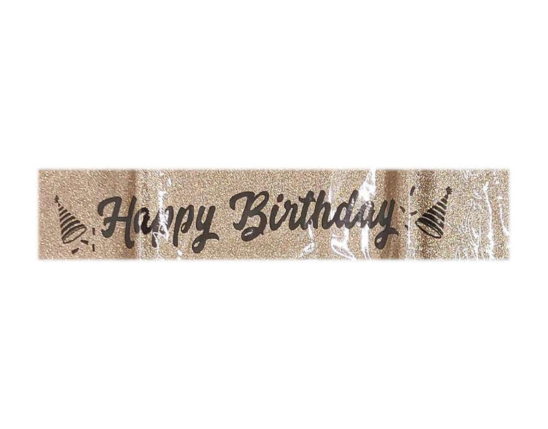 Happy Birthday Glitter Sash