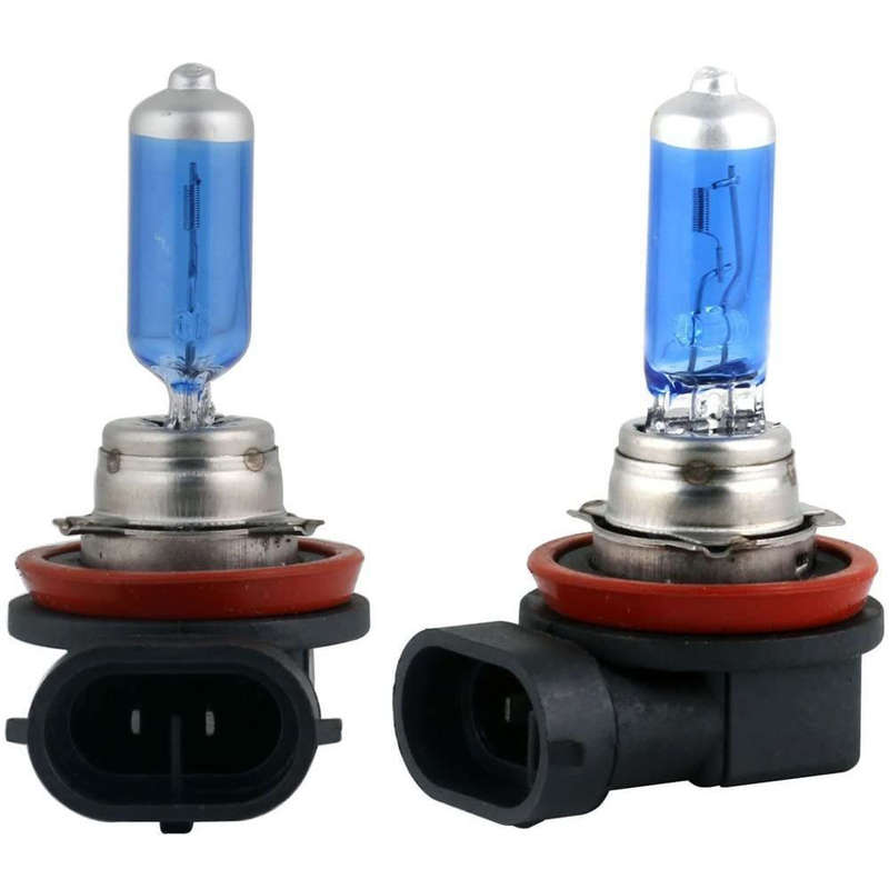 2x Pack - H11 HID Xenon Headlight 12V 100W - 8500k (Blue Bulb)