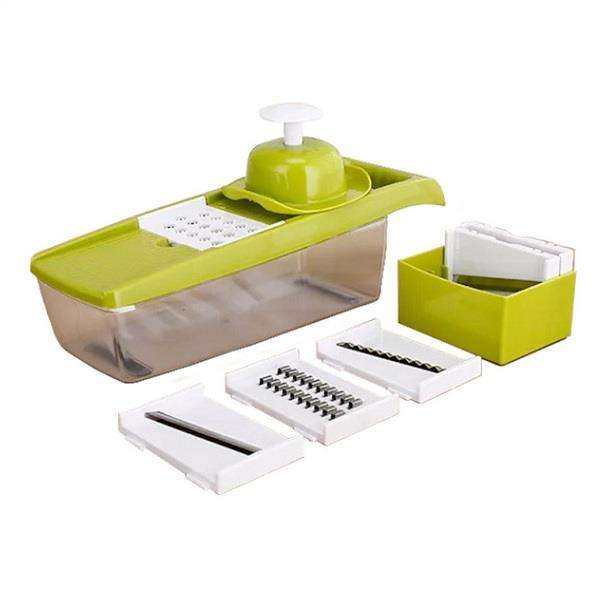 Multifunction Kitchen Fruit &amp; Vegetable Grater and Shredder - with 6 Blades