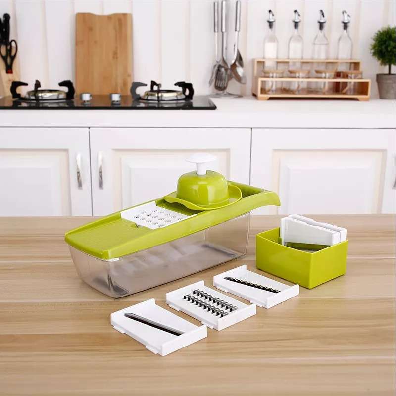 Multifunction Kitchen Fruit &amp; Vegetable Grater and Shredder - with 6 Blades