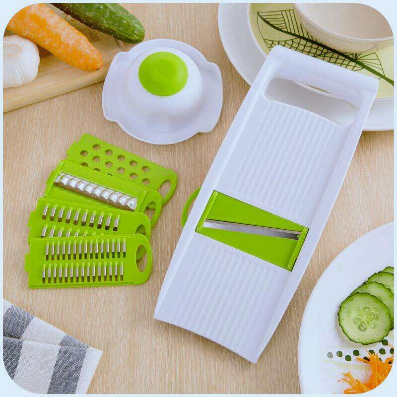 Multifunction Kitchen Fruit &amp; Vegetable Grater and Shredder - with 6 Blades