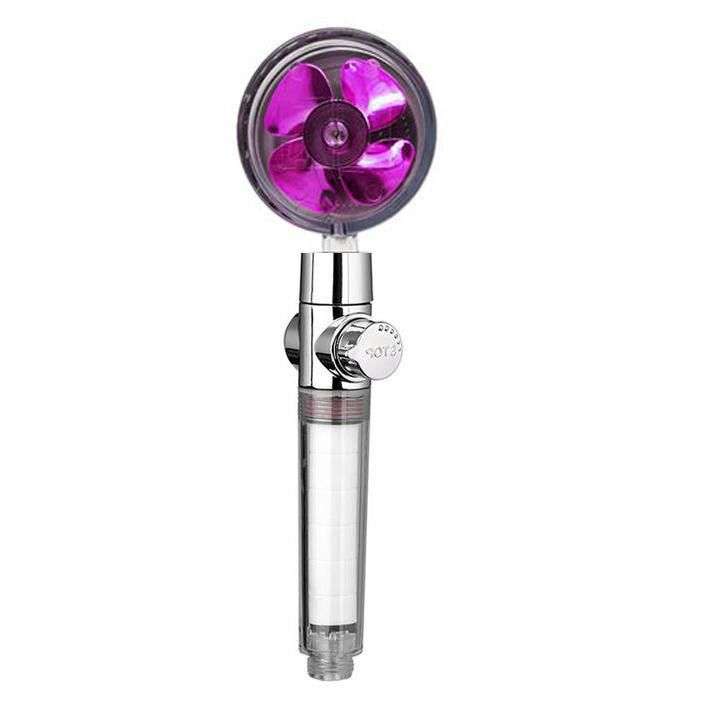 Turbo Fan Shower Mixer - Water Saving Shower Rose Head