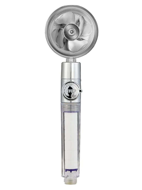 Turbo Fan Shower Mixer - Water Saving Shower Rose Head