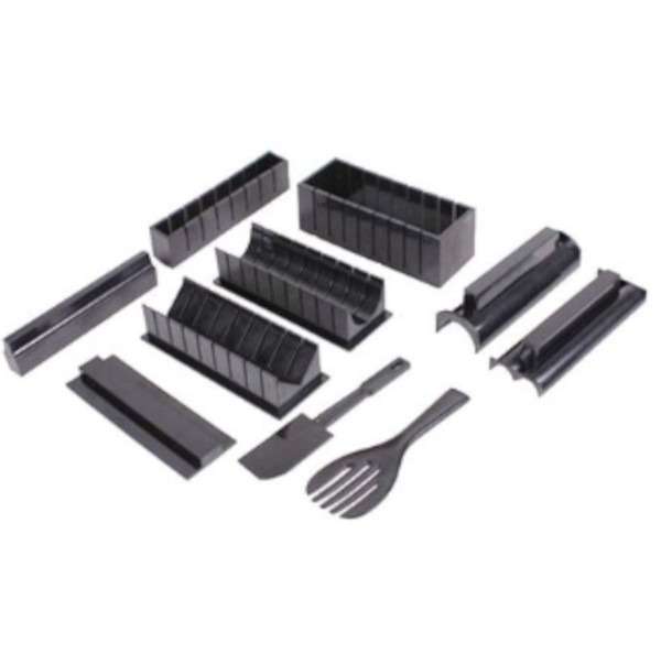 11 Piece Sushi Mold and Roll Set with Sushi Knife