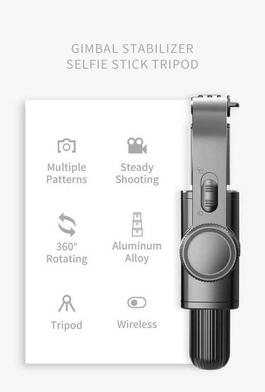 Gimbal Stabilizer Pocket Handheld Selfie Stick Tripod
