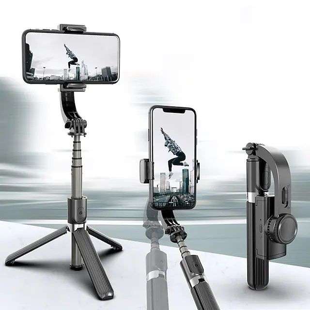 Gimbal Stabilizer Pocket Handheld Selfie Stick Tripod