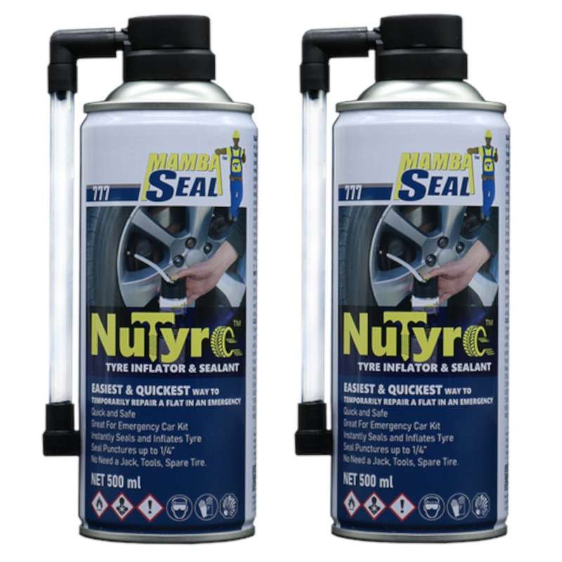 Tyre Puncture Sealer 500ML NuTyreTM (Pack Of 2)