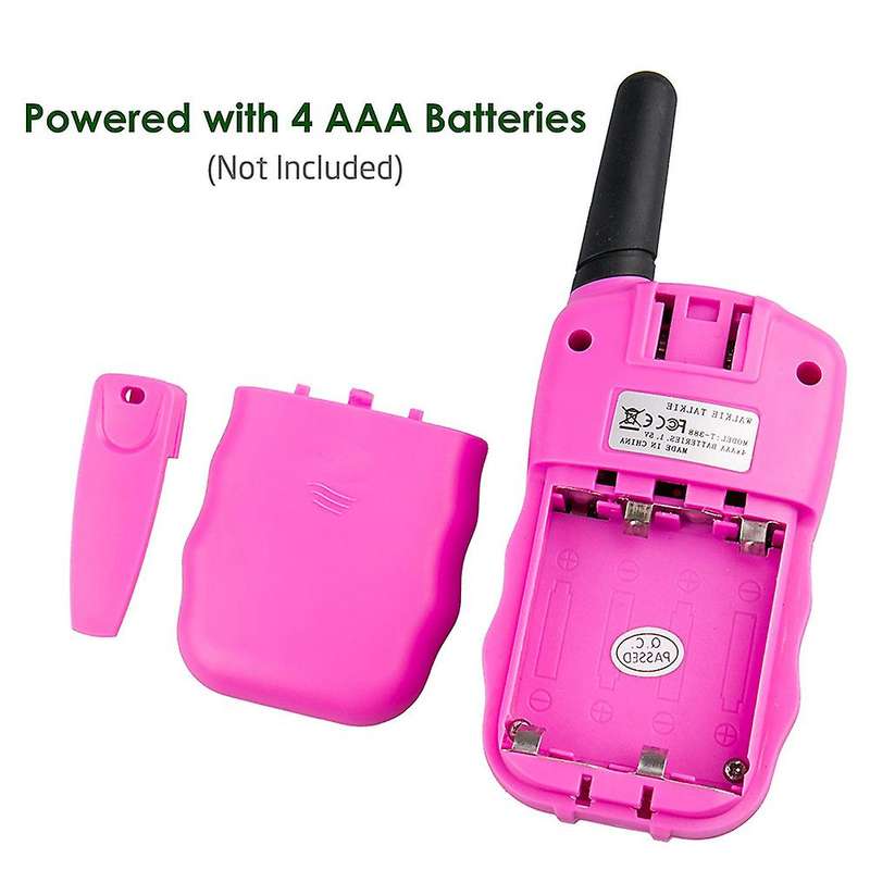Walkie Talkies Set of 2,  T-388 3 KM Long Range With Backlit Lcd Flashlights
