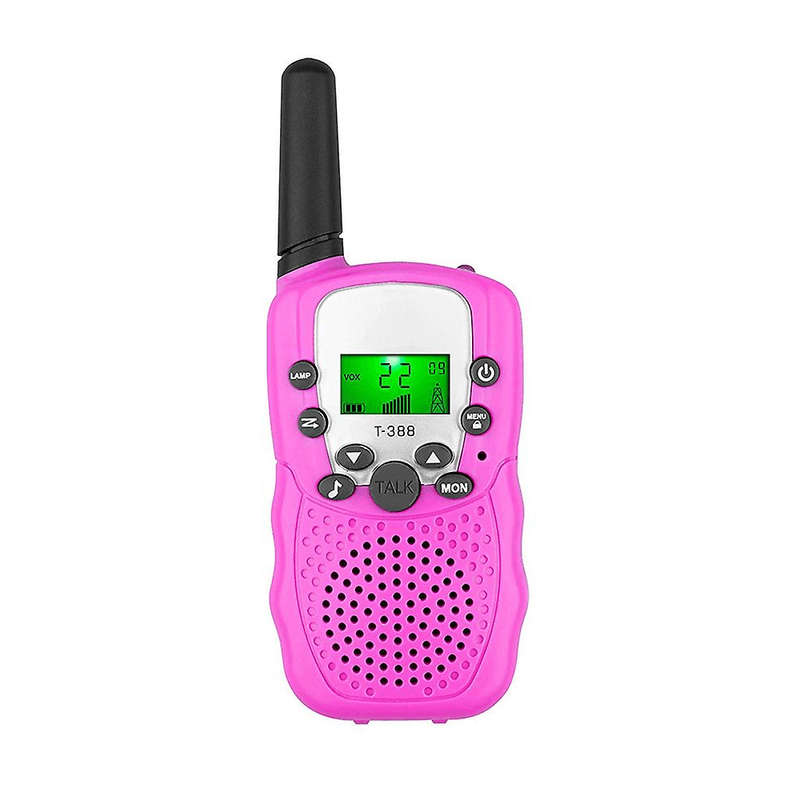 Walkie Talkies Set of 2,  T-388 3 KM Long Range With Backlit Lcd Flashlights