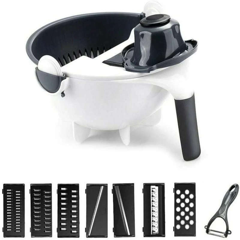 Multi-function Vegetable Cutter Rinser &amp; Pasta Draining Basket