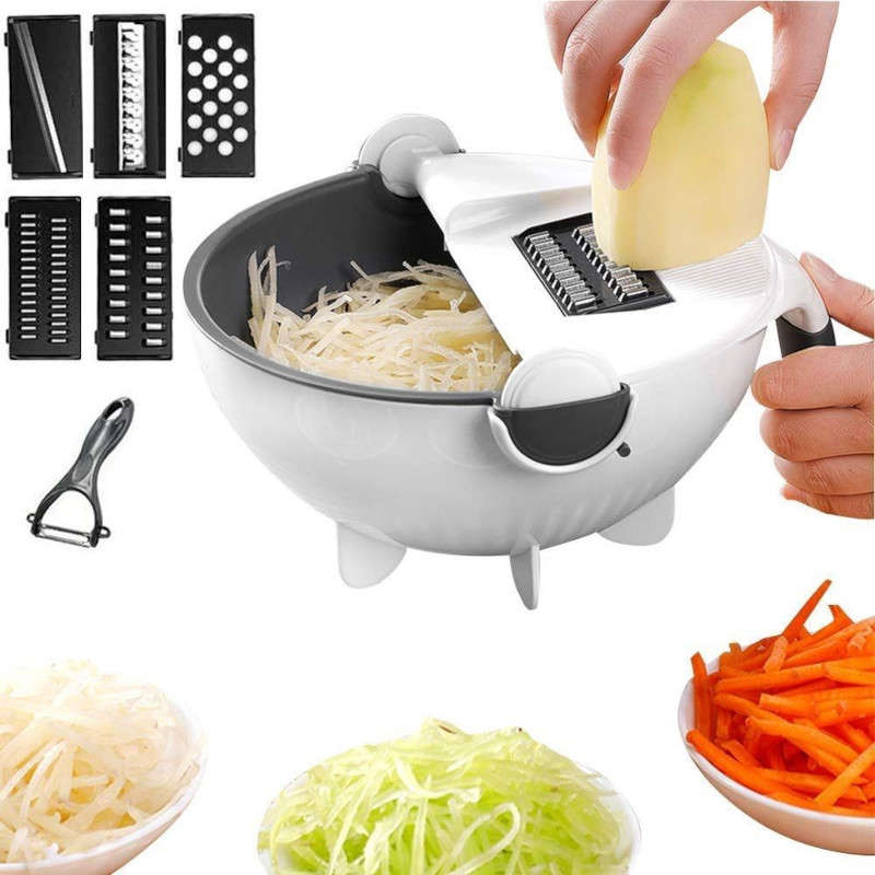 Multi-function Vegetable Cutter Rinser &amp; Pasta Draining Basket
