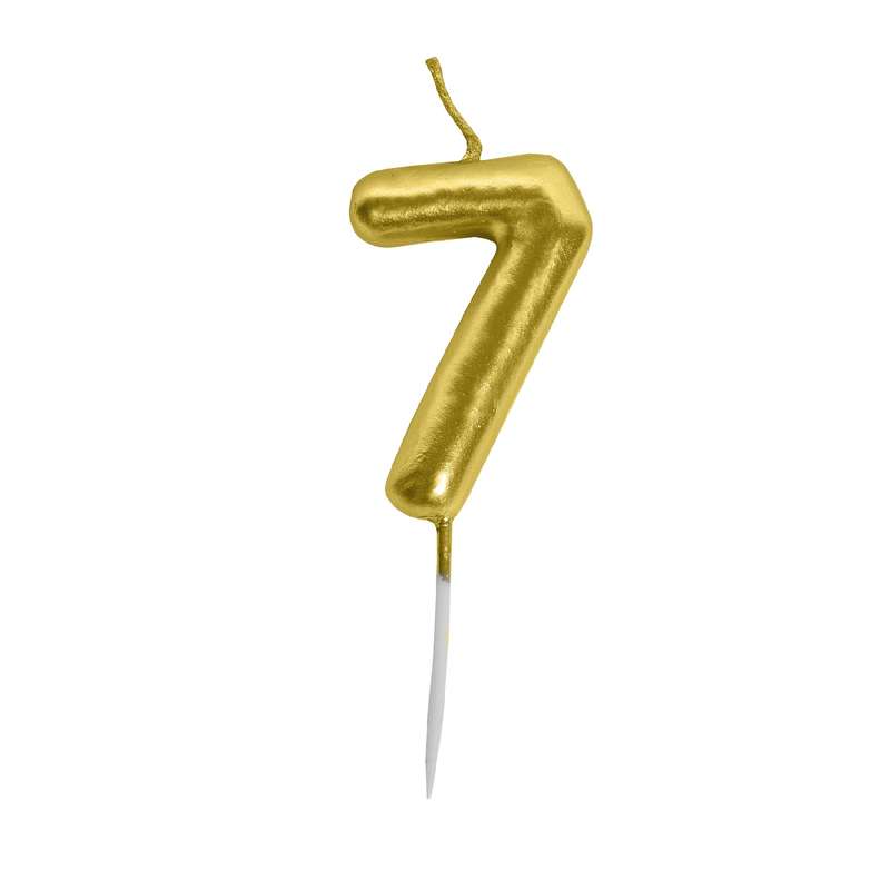 Birthday Candles, Number Candles Gold 0 TO 9