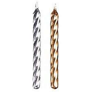 Cake Candles Spiral Silver 10 pack