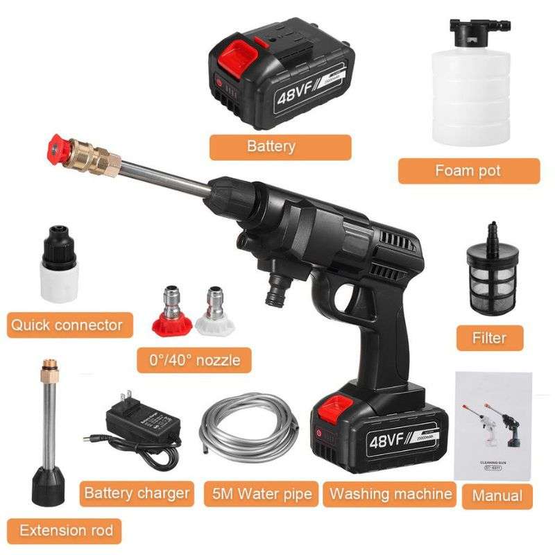 High Pressure Cleaning Gun 48v