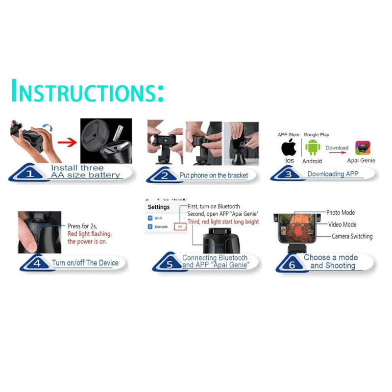 DW-Apai Genie Personal Cameraman with AI Smart Gimbal Robot