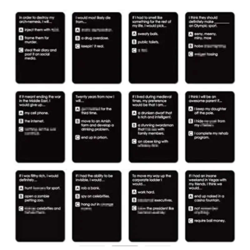 Dirsturbed Friends Card Game