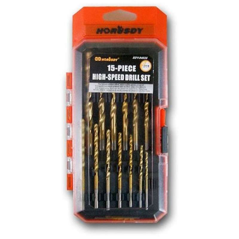 High Speed Drill Bit Set 15 Piece Horusdy