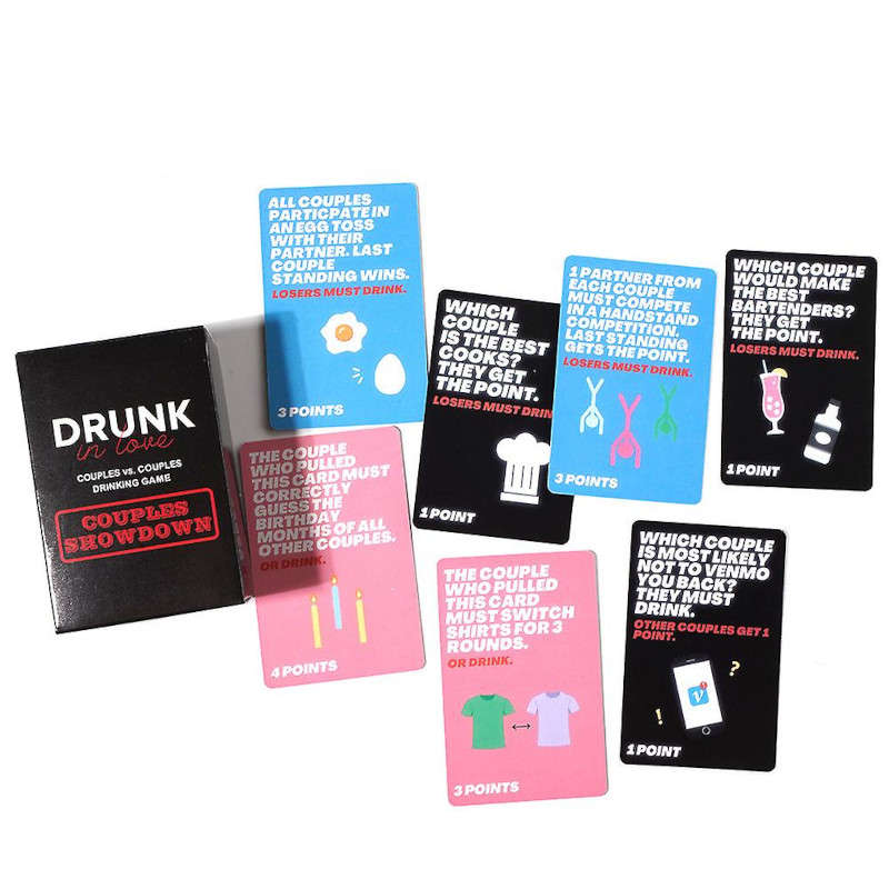 Drunk In Love Couples VS Couples Drinking Card Game