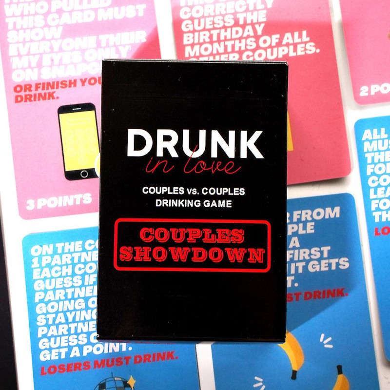 Drunk In Love Couples VS Couples Drinking Card Game