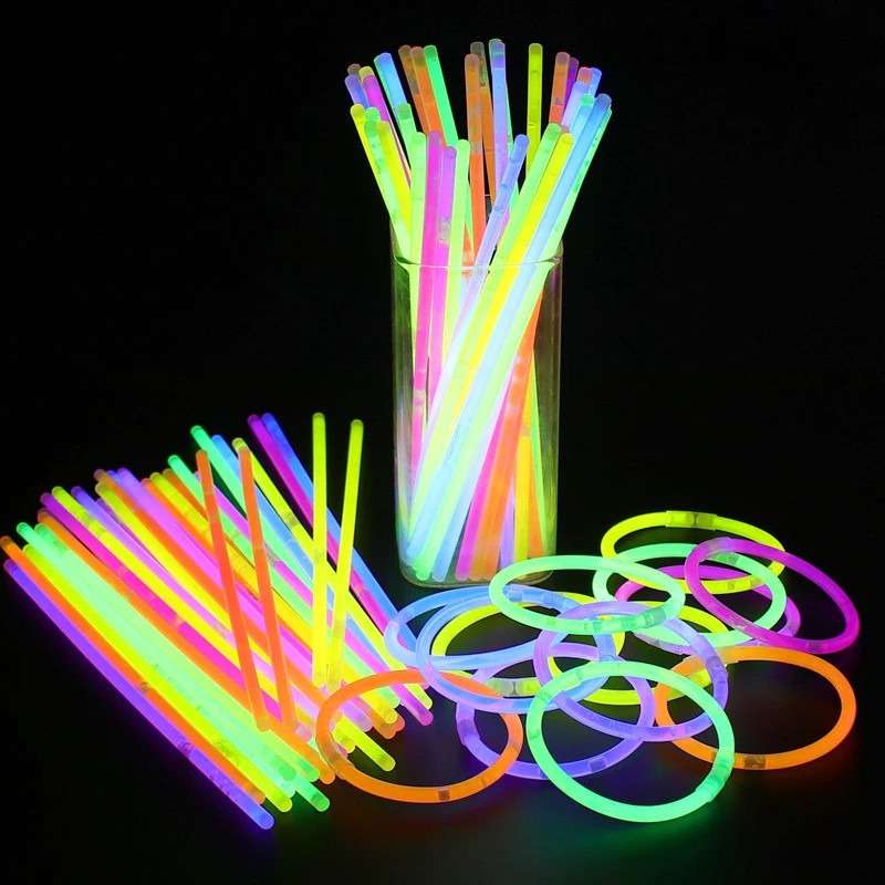 Glow Sticks 5x200mm (5 Packs of 50 Glow Sticks)