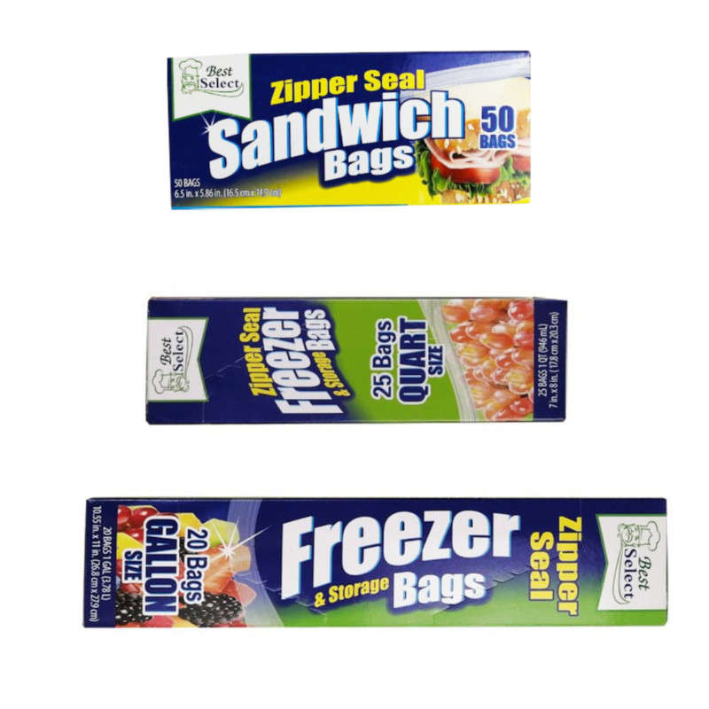 Zip Seal Freezer/Sandwich 95 Assorted Bags