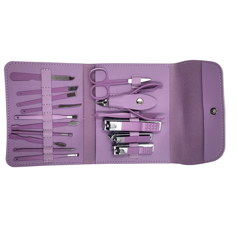 Manicure Set 16 in 1 Stainless Steel Nail Clipper Kit