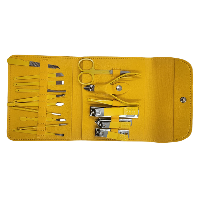 Manicure Set 16 in 1 Stainless Steel Nail Clipper Kit