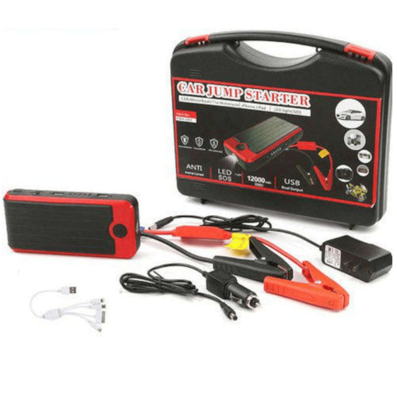 Car Jump Starter 12000Mah Emergency Start Power Bank Led Torch