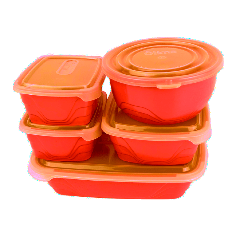 5 Pcs Plastic Container
