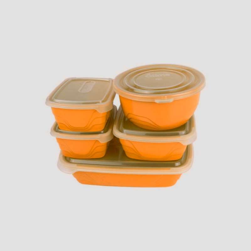 5 Pcs Plastic Container