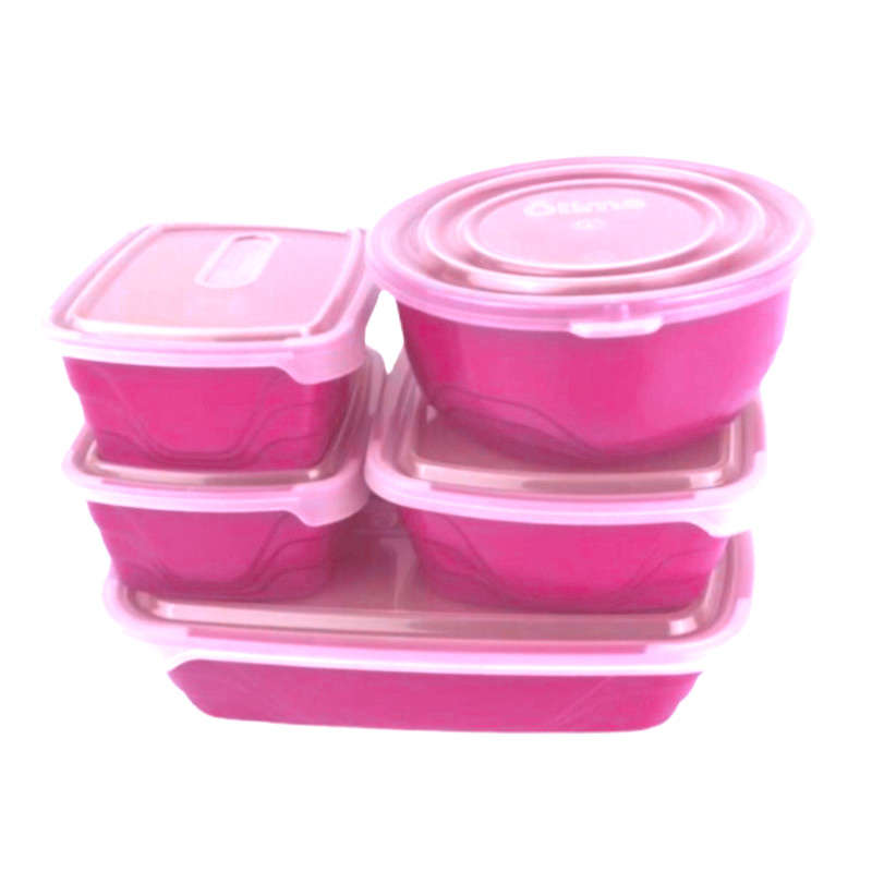 5 Pcs Plastic Container