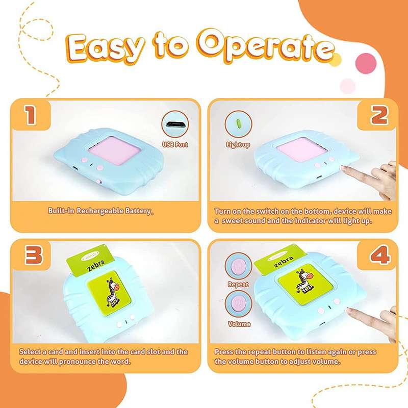 Cards Early Education Device Flash Cards Learning Toys