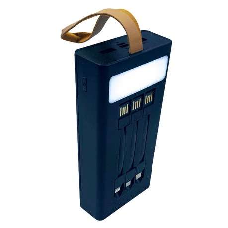 Power Bank 20,000 mAh with Cable Tray and Light
