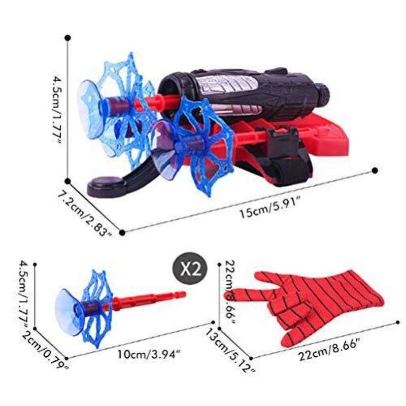 Kids Spider-man Glove Net Shooter Dart Blaster Launcher Spiderman Toys Gifts