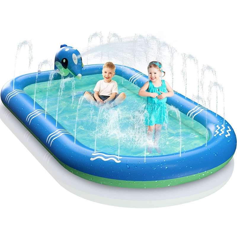 Dolphin Kids Spraying Splash Pool