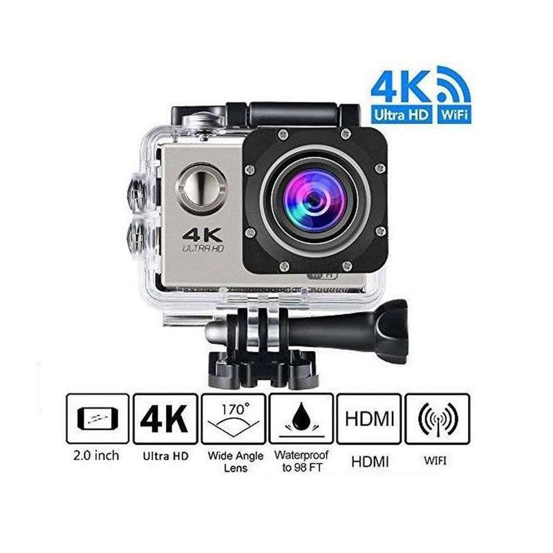 4K Action Sports Camera 30M WaterResistant With Remote Control & SD Card Andowl