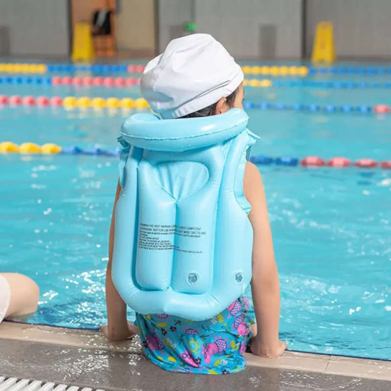 Inflatable Life Jacket Plastic Pvc Swimming Life Vest For Kids