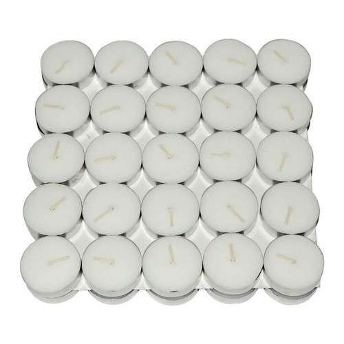 Tealight Candles 50 Piece Set - Offwhite (4 Hour Burning Time)