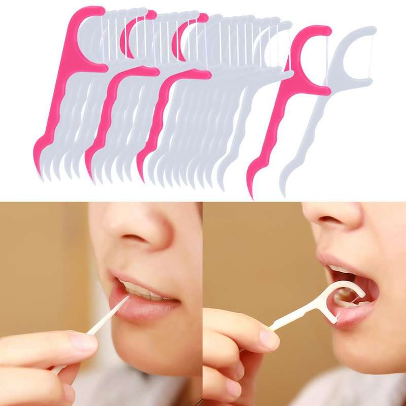 2-In-1 Dental Floss Picks 30's Tub x 6 Value Pack